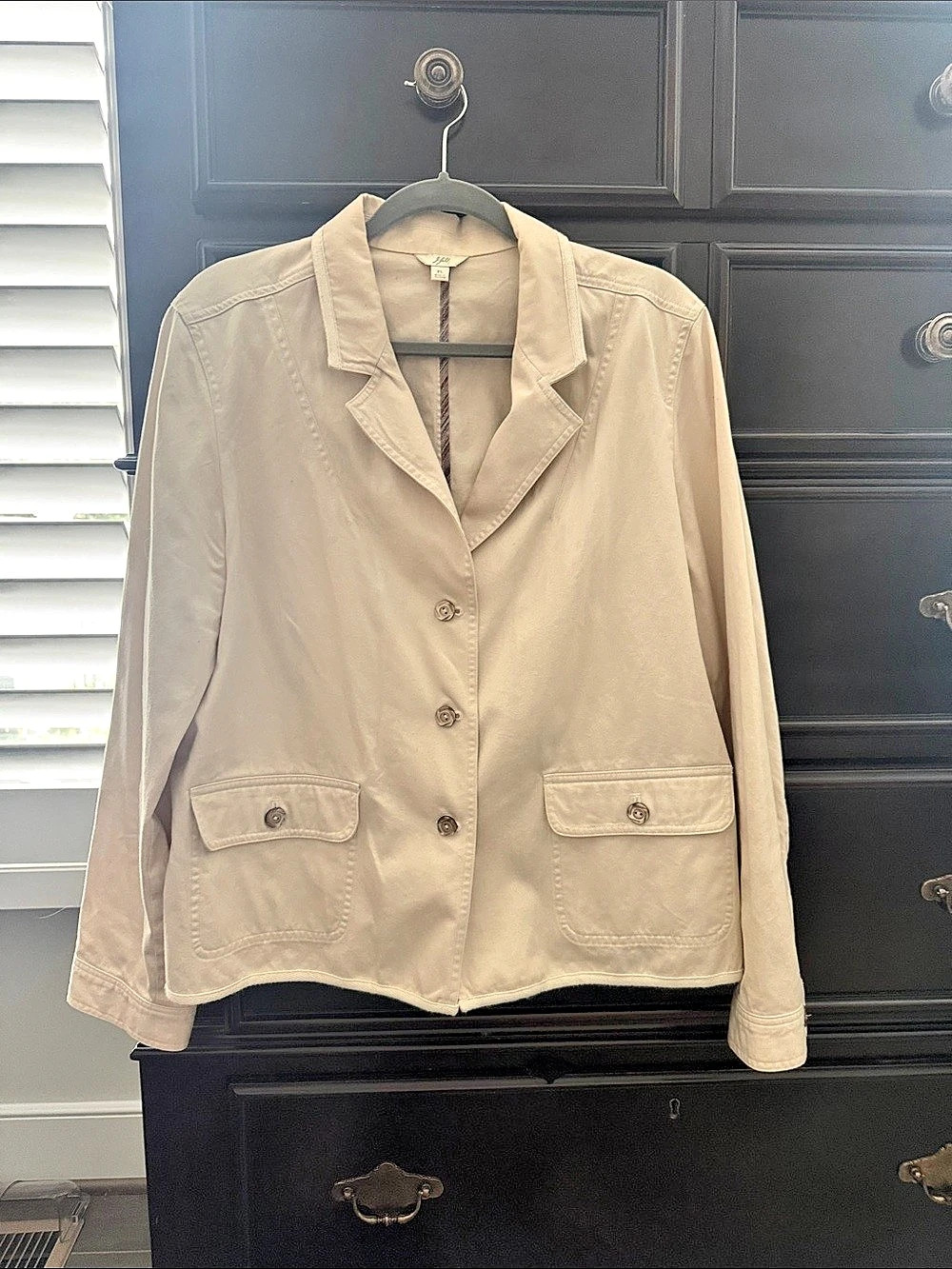 J. Jill Utility Jacket in Beige Size XL